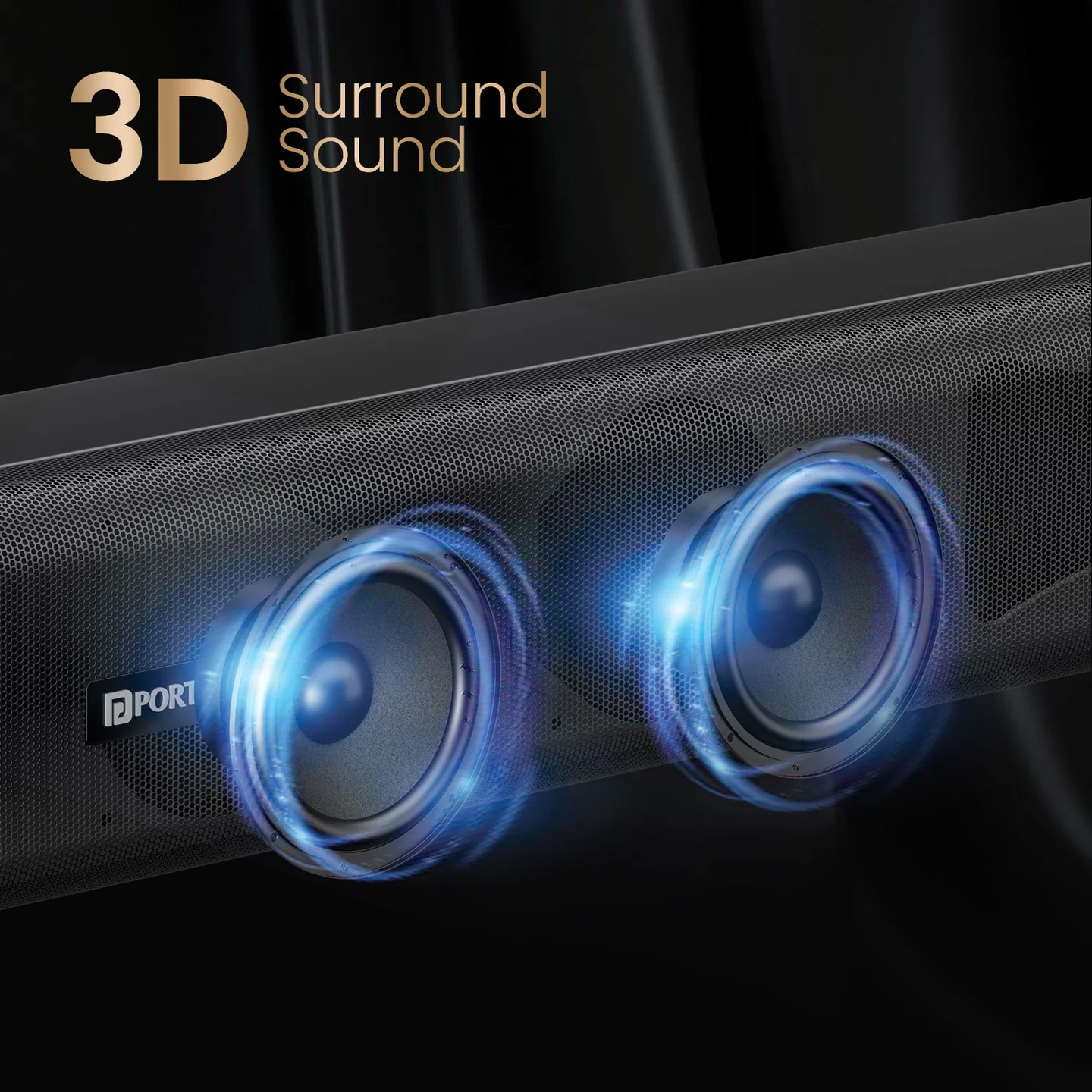 Portronics Pure Sound 107 | 200W Soundbar with Subwoofer