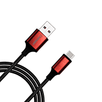 Champion USB to Type-C 3Amp Data Sync & Charging Cable Metal 1M for all Android & USB Type-C Devices (Red)