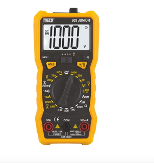 Meco 603 JUNlOR 2000 Count Manual Ranging Digital Multimeter
