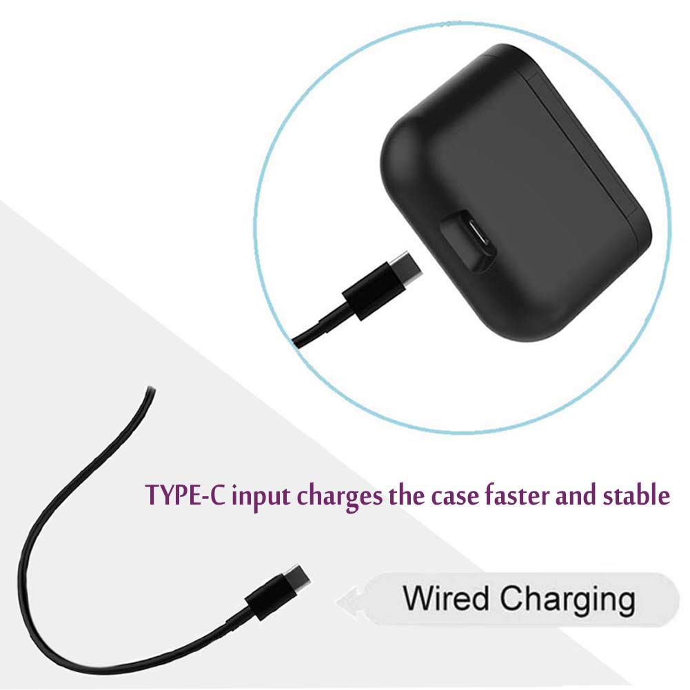 Sony Buds Replacement Charging Case , Wireless Charging Case Support Bluetooth Pairing, Wireless (Earbuds Not Included)