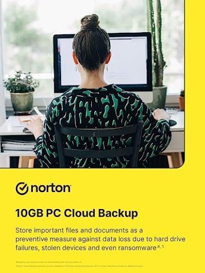 Norton 360 Deluxe |5 Users 1 Year|Total Security for PC, Mac, Android or iOS | PC Cloud Back Up