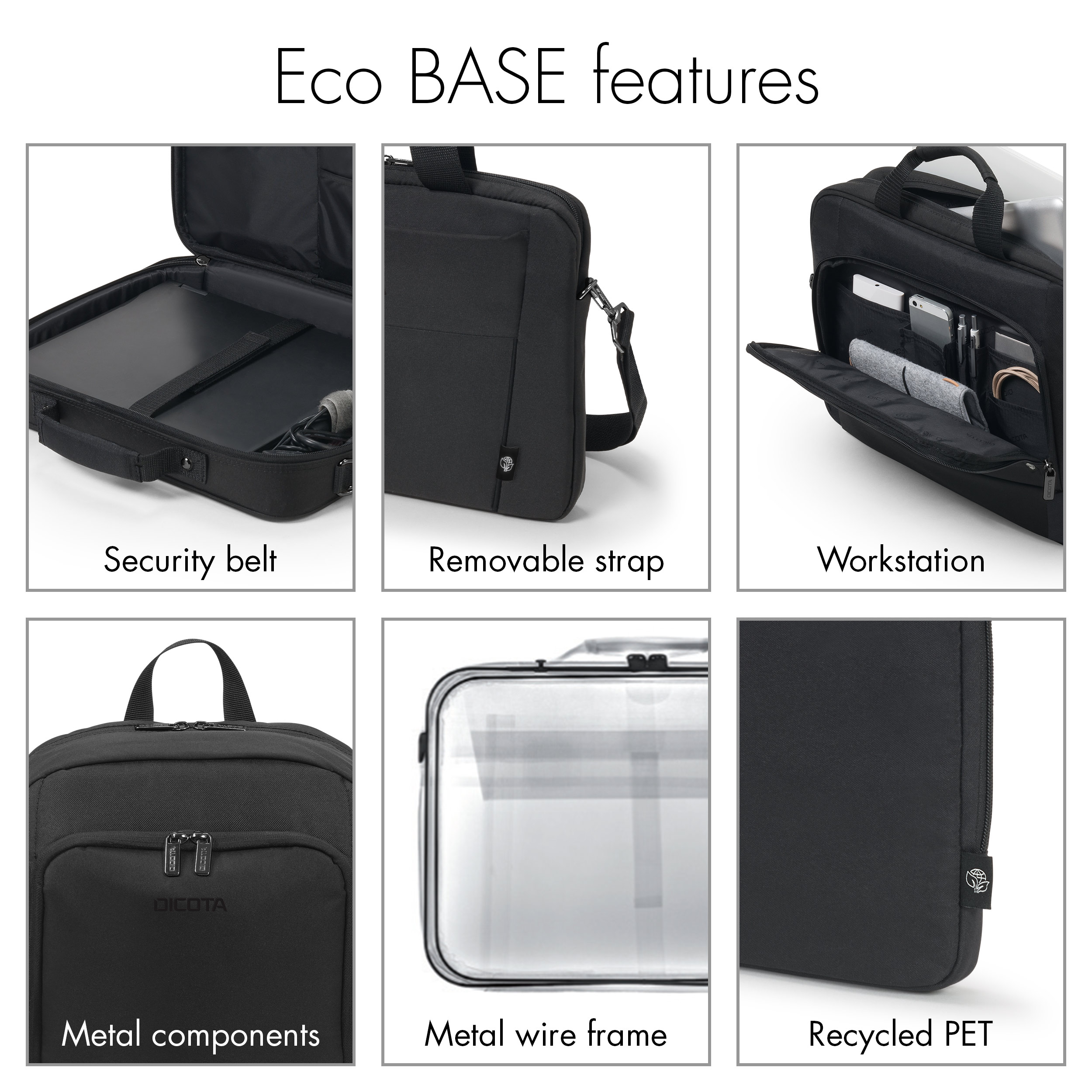 Dicota Eco Top Traveller BASE 15 Laptop Bag For (39.62Cm) 15.6-Inch Laptops