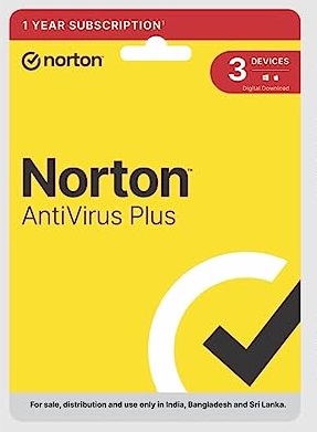 Norton Antivirus Plus | 3 Users 1 Year |Additionally Includes Smart Firewall, Password Manager & PC Cloud Back Up