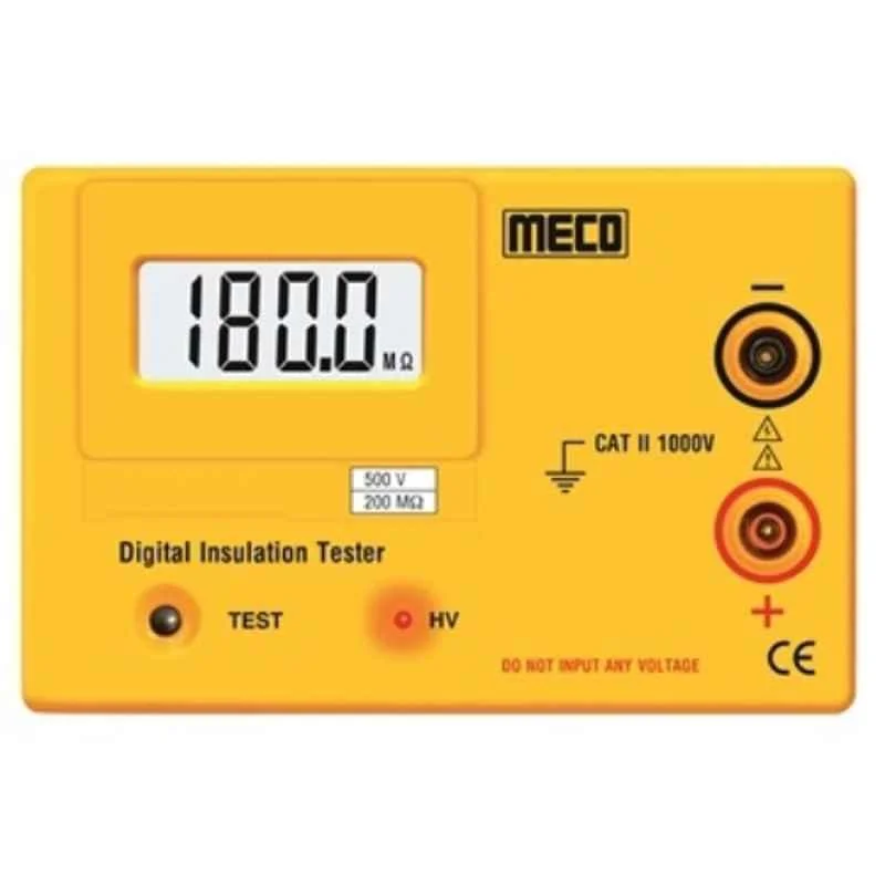 Meco Digital Insulation Tester with Battery Adapter