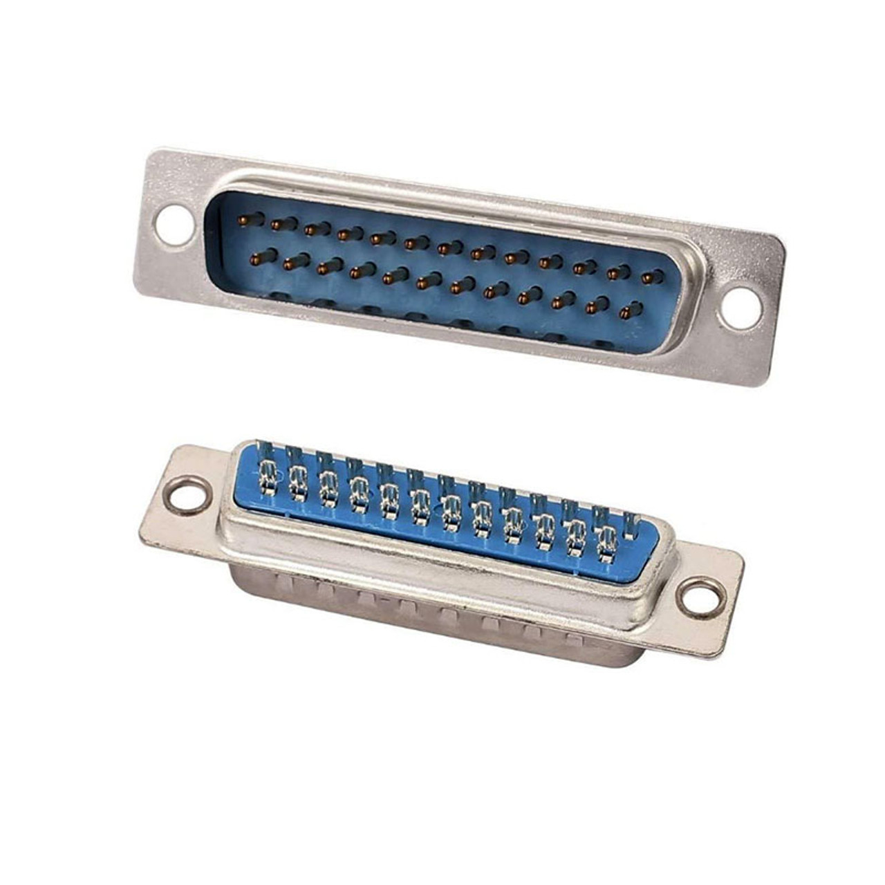 D-SUB Straight PCB Termination Connector with Lock – Standard Crimp Type for Secure Electrical Connections