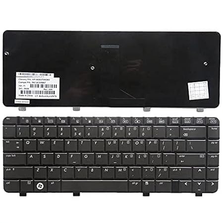 Laptop Keyboard Compatible for HP Pavilion DV4, DV4-1200, DV4-1300, DV4-1500 Series Coffee