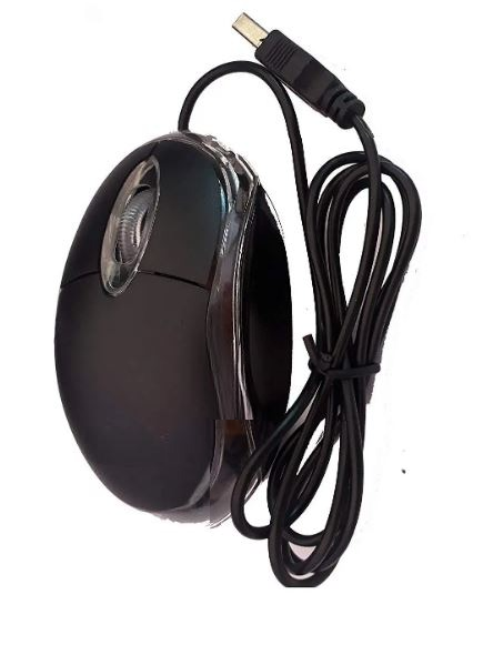 Wired Optical Mouse AD-201, 1000 DPI High Precision, Ergonomic Design, Plug & Play for Office and Gaming