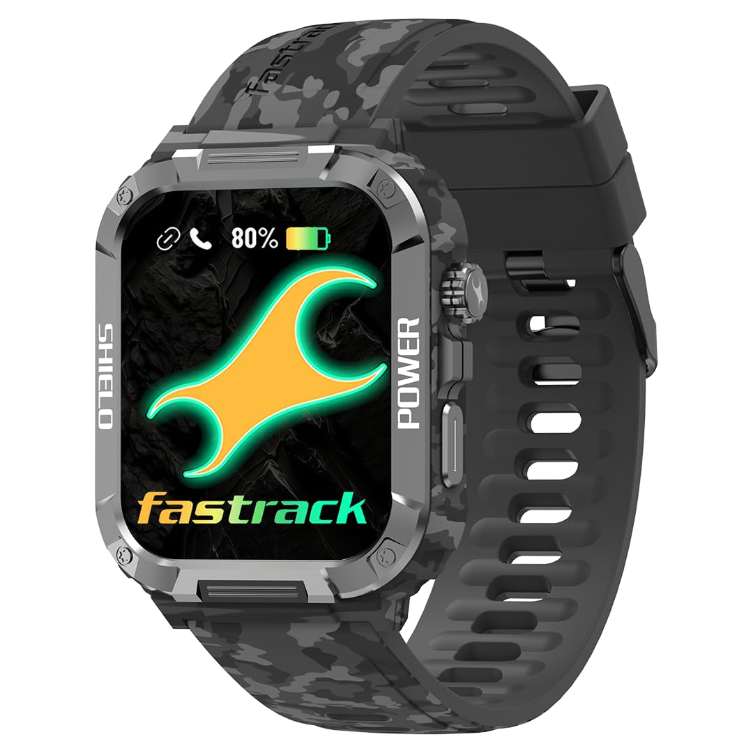 Fastrack Limitless Valor Rugged Smartwatch (4.85cm) 1.91" UltraVU Display, BT Calling, 100+ Sports Modes