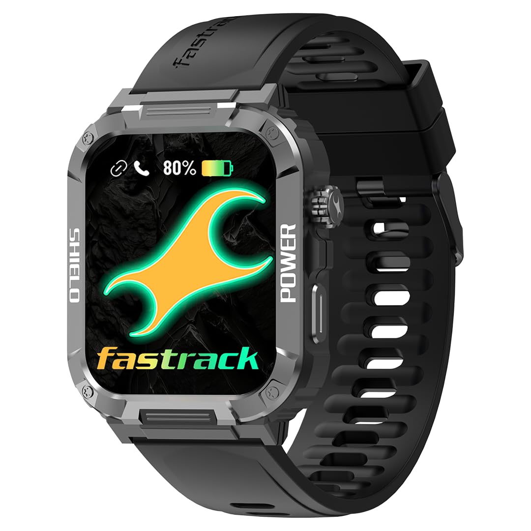 Fastrack Limitless Valor Rugged Smartwatch (4.85cm) 1.91" UltraVU Display, BT Calling, 100+ Sports Modes