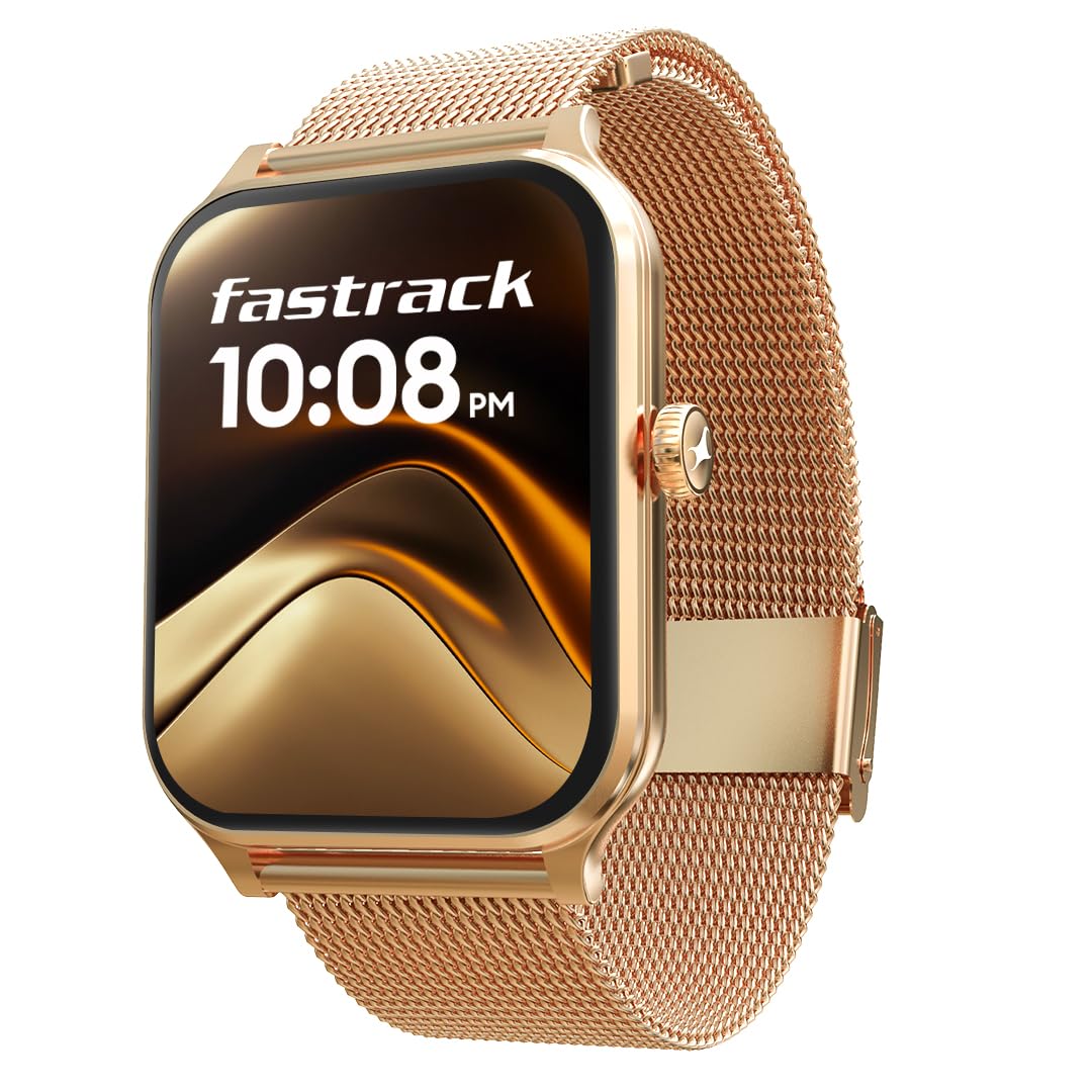 Fastrack New Limitless Classic|Large 1.91" (4.85cm) Super UltraVU Display|Functional Crown|Highest 320x385 Pixel Resolution|SingleSync BT Calling|100+ Sports Modes|Metal Case Premium Smartwatch 