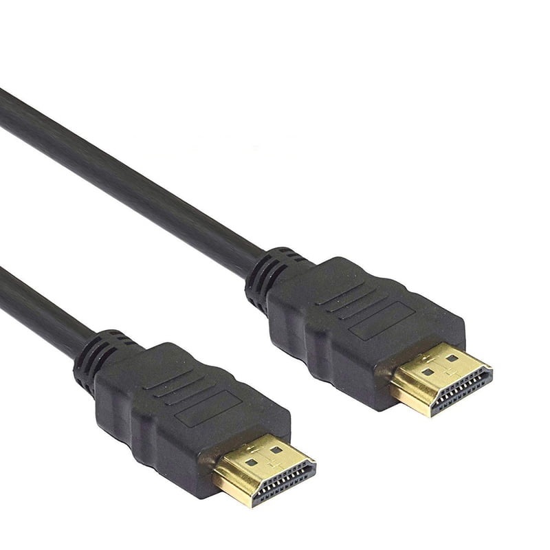 HDMI Male to HDMI Male Cable 1.4V High-Speed with Ethernet, 3D, Full HD 1080p and  Audio Return for TV, PC, PlayStation, Gaming Monitor (Black)