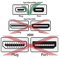 Micro HDMI Adapter - HDMI Female (Type-A) to Micro HDMI Male (Type-D)