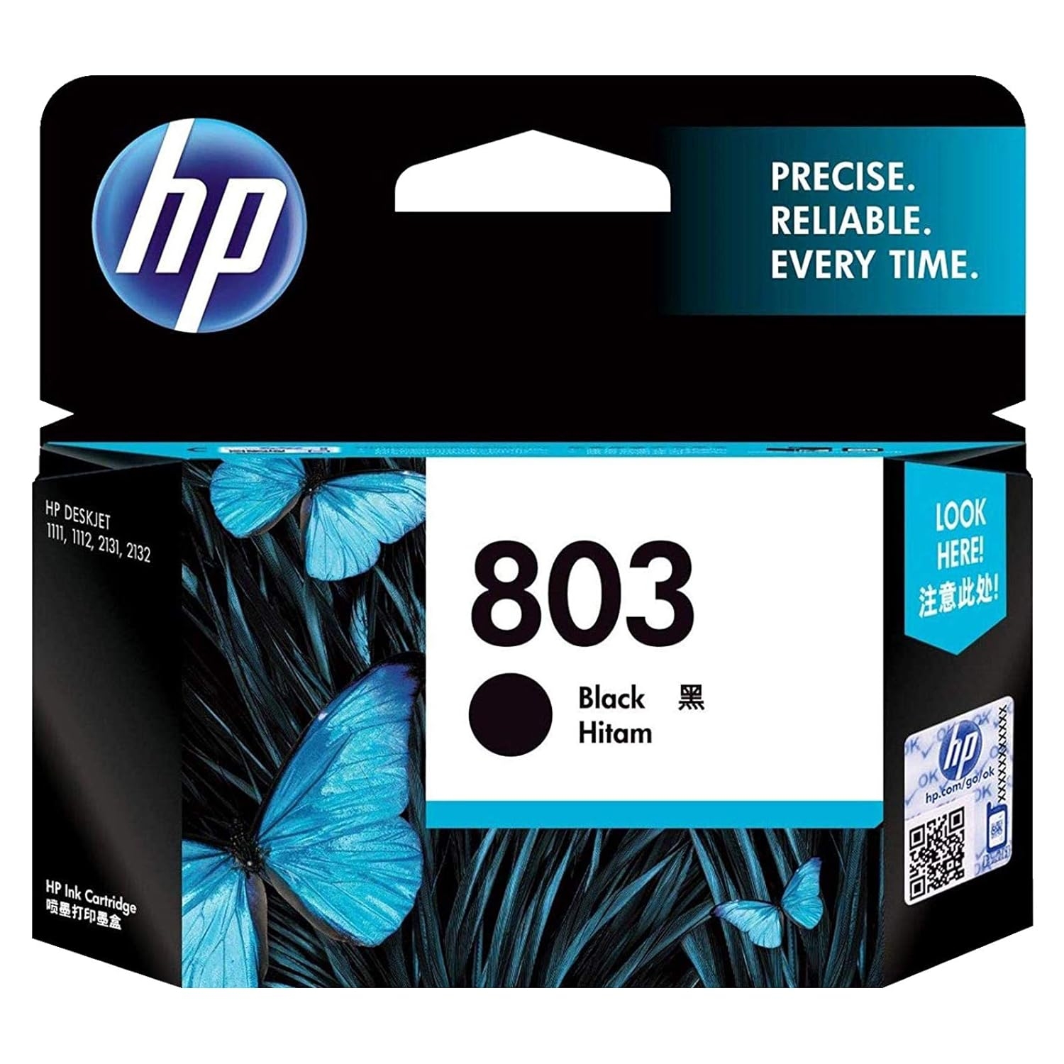 HP 803 Ink Cartridge For HP DeskJet All-in-One (2132, 2131, 2623, 2622, 2621), HP DeskJet (1112, 1111) Printers