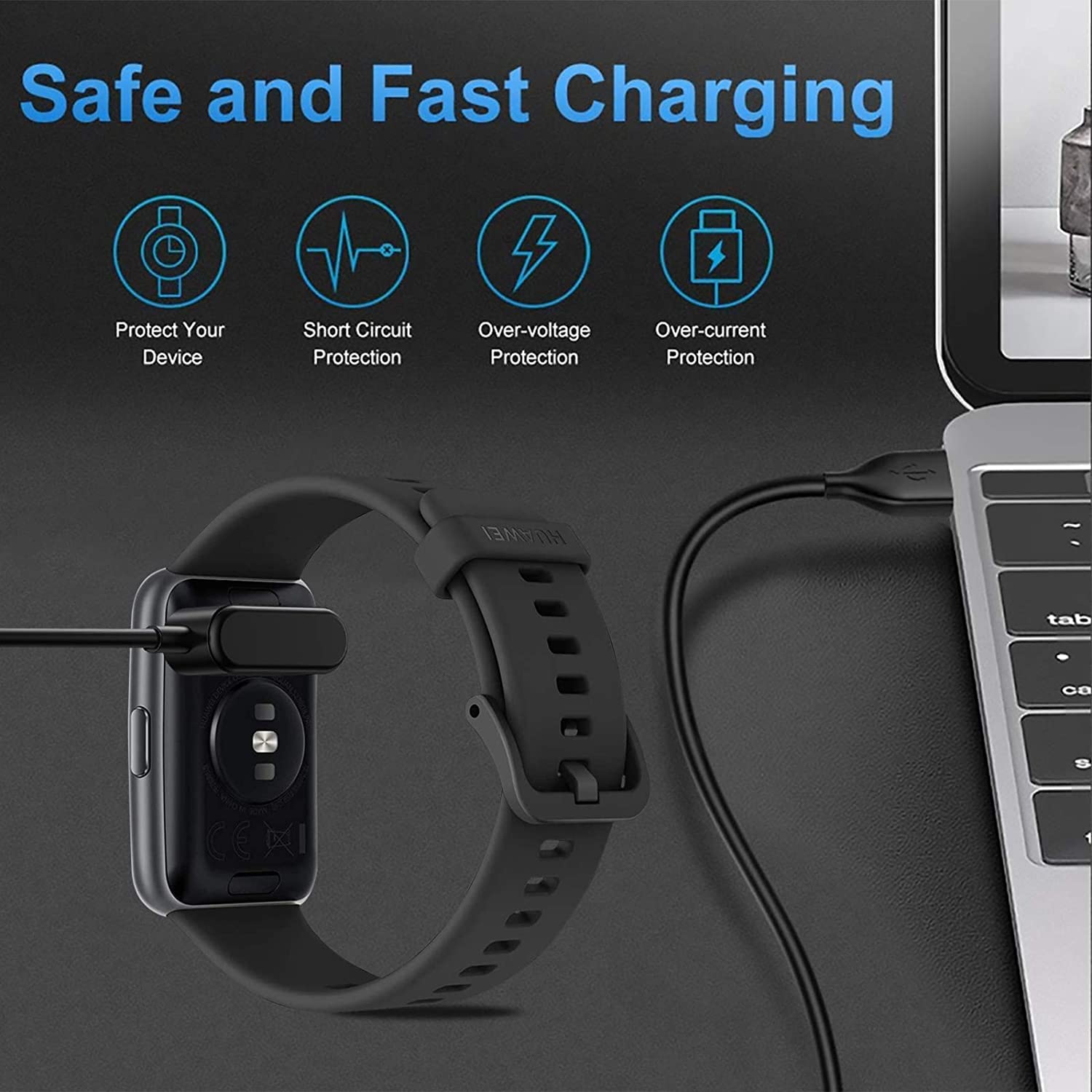 Magnetic USB Charging Cable for Honor Band 6 / Huawei Band 6 / Honor Watch ES / Huawei 4X