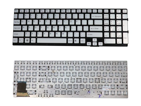 LAPTOP KEYBOARD COMPATIBLE FOR SONY VPC-SE-SERIES(SILVER)