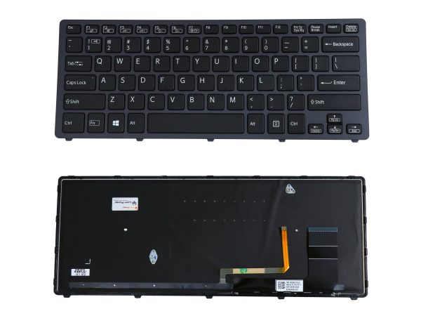 Laptop Keyboard for Sony Vaio SVF14N SVF142 SVF143 Series (Black Color)