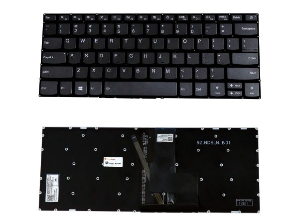 Laptop Keyboard Compatible for Lenovo 320-14ISK 320-14AST 320-14IAP 320-14IKB 330-14ISK 330-14 330S-14 520-14isk 520-14ast 520-14 with Backlit (with ON/Off)