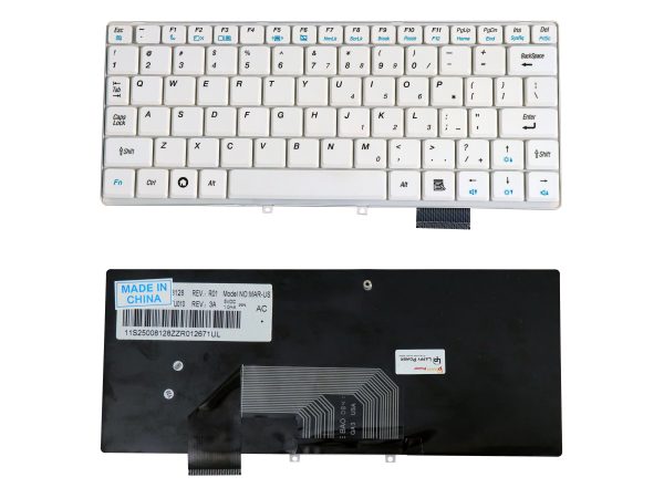 Laptop Keyboard Compatible For IdeaPad S10 2 S10 3C S10 2C-(White)