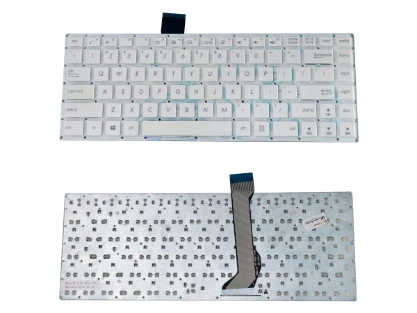 Laptop Keyboard Compatible for Asus E402 E402M E402MA E402S E402SA E402BA E402BP E402NA L402 L402S L402SA R417 R417S R417SA R417 (White)