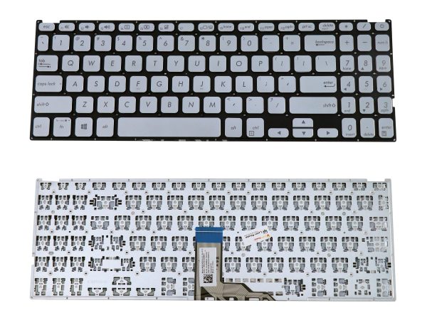 Laptop Keyboard Compatible for Asus Vivo Book x512 / x512fa / x512da/ x512u / x512ua / x512 ub (Silver)