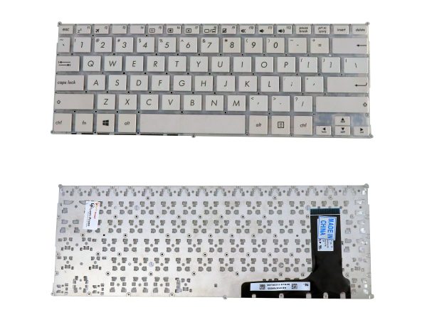 Laptop Keyboard Compatible for ASUS X205 X205T X205TA E202 E202S E205 E202MA TP201SA White