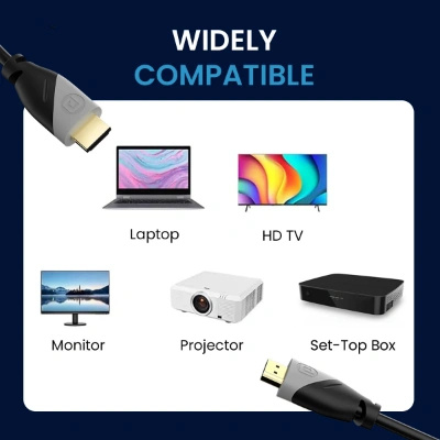 Portronics Konnect Sync 4K@60Hz HDMI to HDMI Cable, Support eARC and Compatible with Smart HDTV, Laptop, Monitor, Projector, eARC enable Soundbar