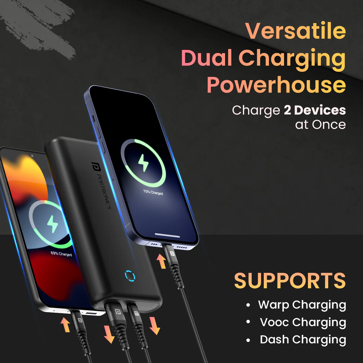 PowerPod 20K: Fast Charging Power Bank | Universal Compatibility & Travel-Friendly Design