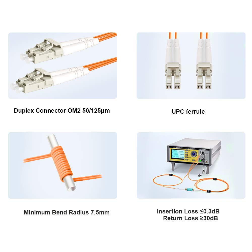 Fibre Optic Patch Cord LC/UPC-LC/UPC MM DX -5m