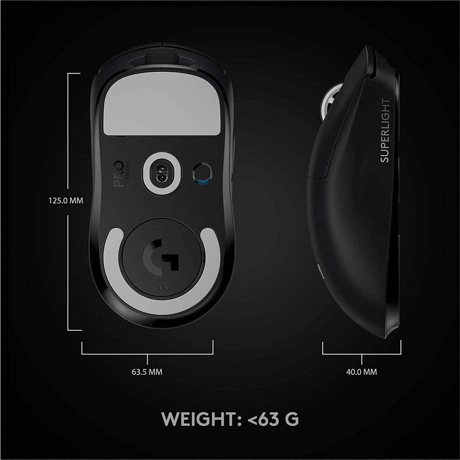 LOGITECH SUPERLIGHT WIRELESS MOUSE PRO X