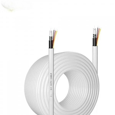 CCTV Cable 3+1 Coaxial for Video, Power and Audio Communication with Excellent Coating