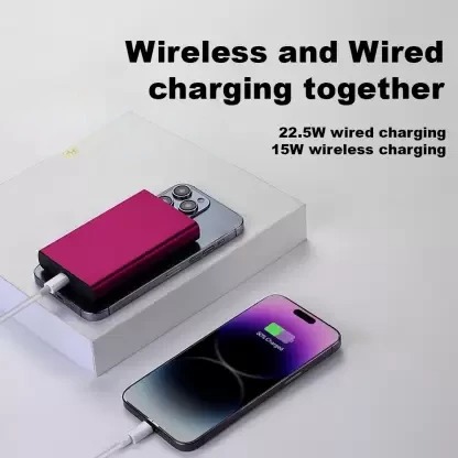 Champion 10000mAh Magnetic Wireless Power Bank – PD Fast Charging for iPhone & Android