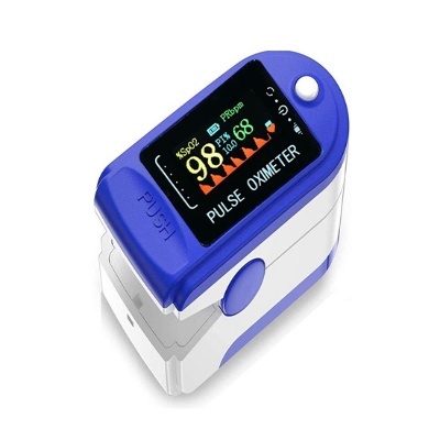 Mini Fingertip Oximeter | SpO2, Heart Rate & PI Monitor with Auto Graph Display | FSA/HSA Eligible