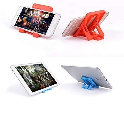 Mobile Holder Stand with 4 Step Adjustable, Foldable Design for Phones and Tablets ( Multicolor)