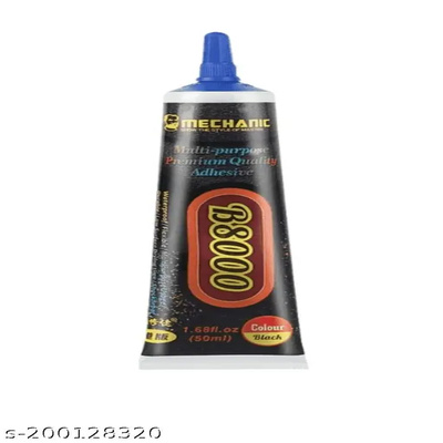 B8000 Black Adhesive 50ml | Strong Multi-Purpose Glue for Phone, Craft, DIY & Repair – Waterproof & Flexible