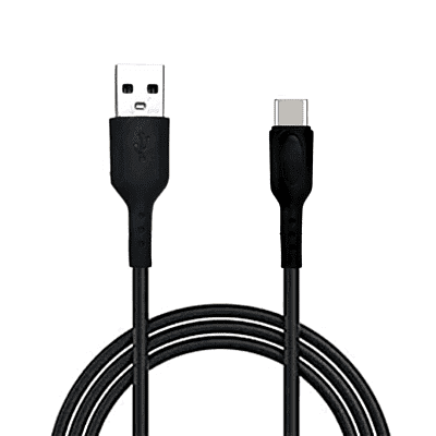 Champion USB to Type-C 3Amp Data Sync & Charging Cable PVC 1M for all Android & Type-C Devices (Black)