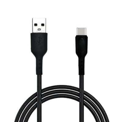 Champion USB to Type-C 3Amp Data Sync & Charging Cable PVC 1M for all Android & Type-C Devices (Black)