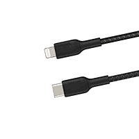 Champin TYPE-C TO L Braided Black Metal Mold 27W 1Mtr Data Cable Series-I (Black)