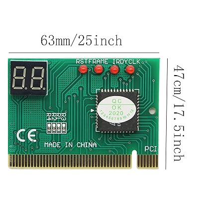 PC Diagnostic 2-Digit Card ,PCI Motherboard Tester and Debug Analyzer for Desktop PC