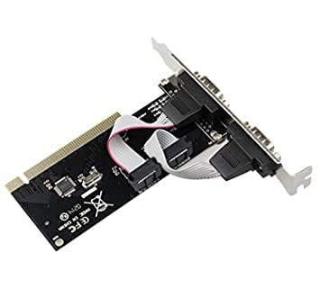 PCI Serial Card (9 Pin) Network Interface Card  (Black)