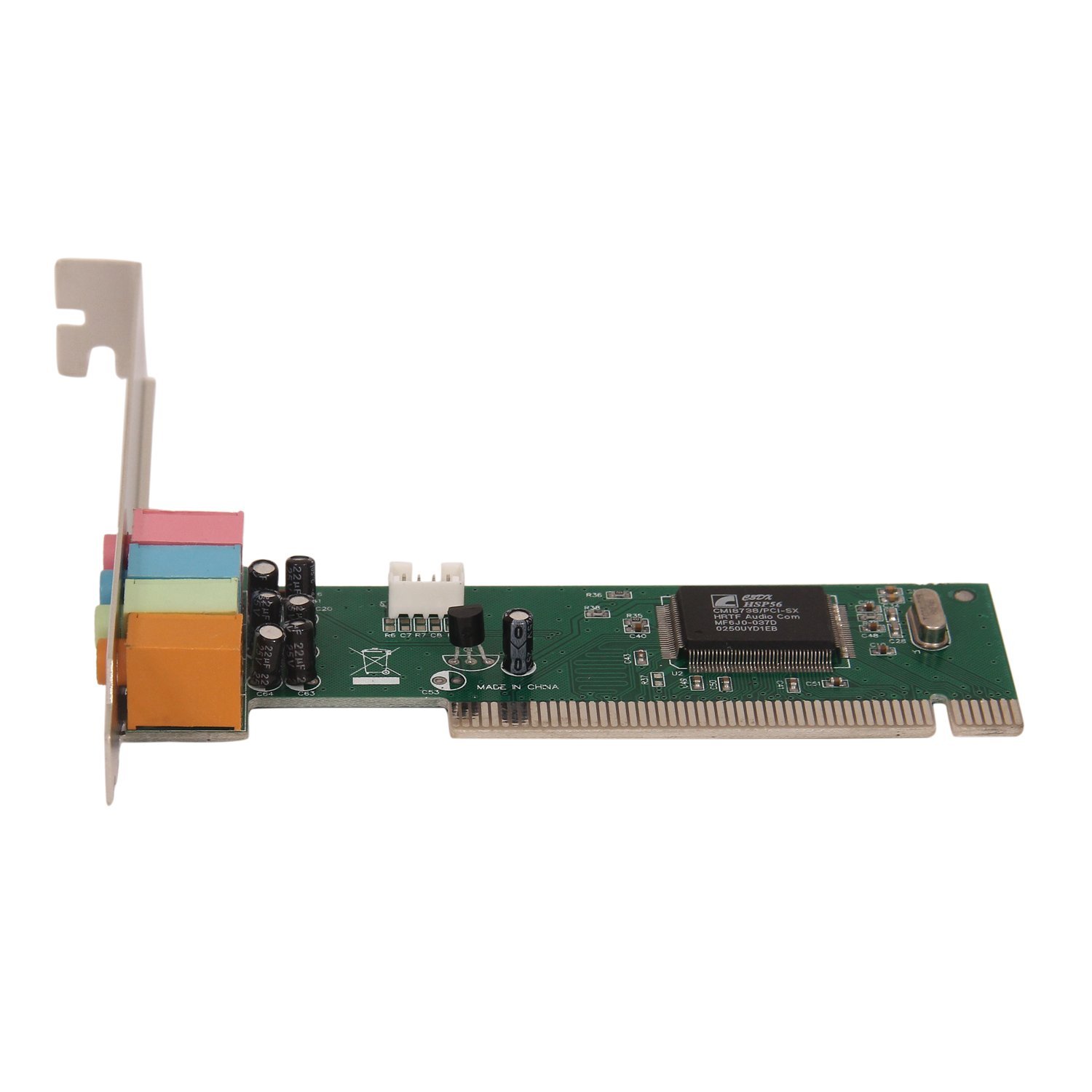 PCI Sound Card 4 Channel, 16-bit Stereo Audio with 3.5mm Mini Jack