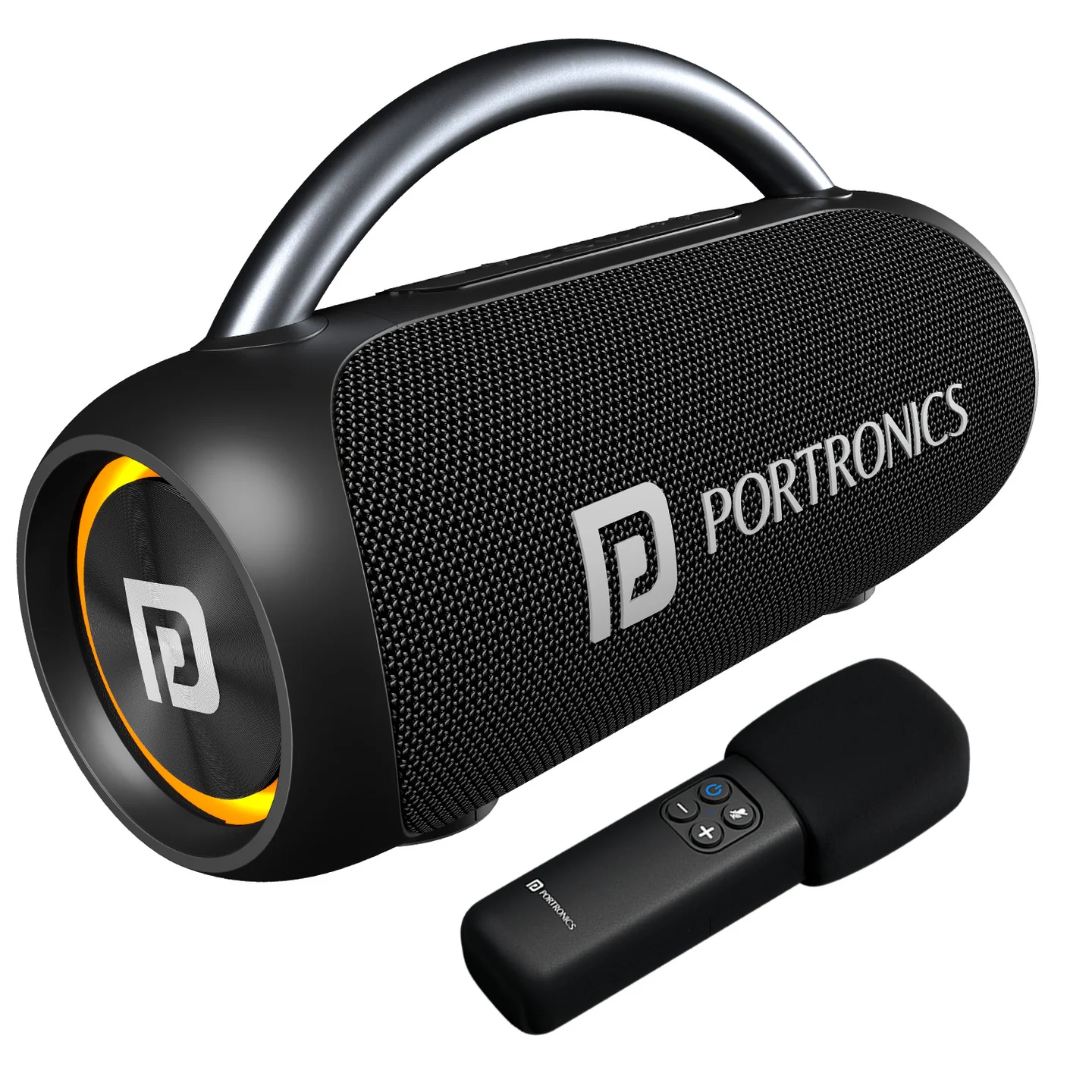 Portronics Radiant 2 30W Bluetooth Speaker | Aluminium Handle, 6 Hours Playtime, Type-C Fast Charging