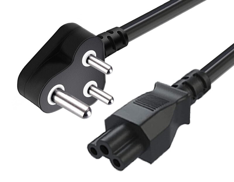 Champion 3 Pin Laptop Power Cable Cord Heavy Duty (Black)