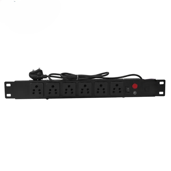 Power Strip PDU Socket 5A – Durable & Reliable for DVR/NVR Racks (Black)