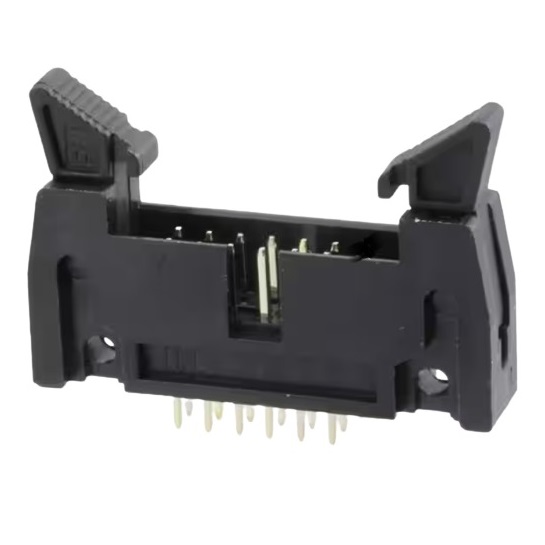 FRC Male Header Straight PCB Mount With Lock – 2.54mm Pitch