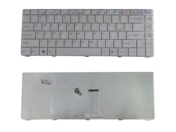 Laptop Keyboard Compatible For Sony Vaio VGN-NR Series White