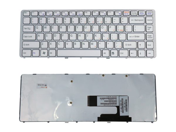 Laptop Keyboard Compatible for Sony Vaio NW Series (White)