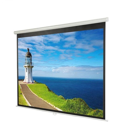 Self-Lock Projection Screen, Anti-Creased, Imported High Gain Fabric, Diagonal, Supports Full HD 1080P, UHD-4K