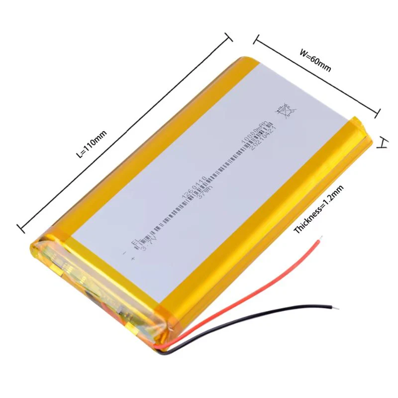 3.7V 10000mAh Lithium Polymer Battery Single Cell