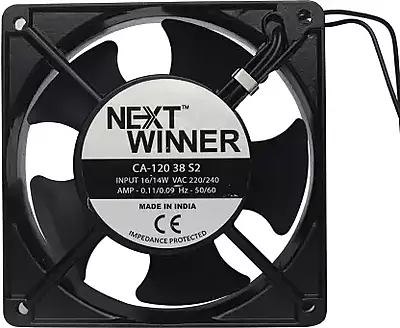 Smps Ac Fan (4Inch) 10.16cm | Dust Filter Guard | Dustproof and Easy Installation