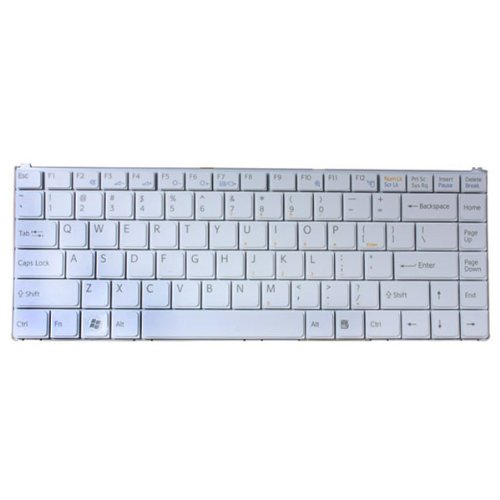 Laptop Keyboard Compatible for Sony N Series(WHITE)